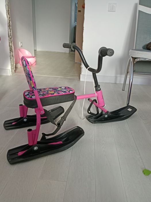 Санки мотоцикл на верёвке. Состояние новое