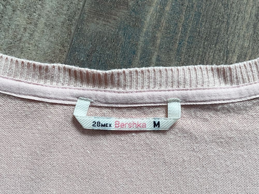 Cardigan Bershka, roz pal, marimea M / 38