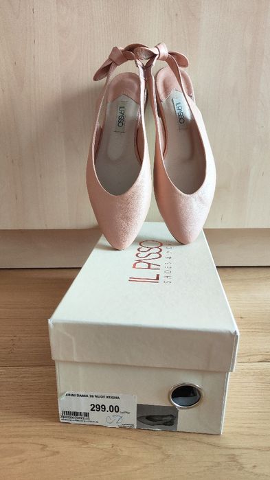 Balerini Il Passo piele roz mărimea 36