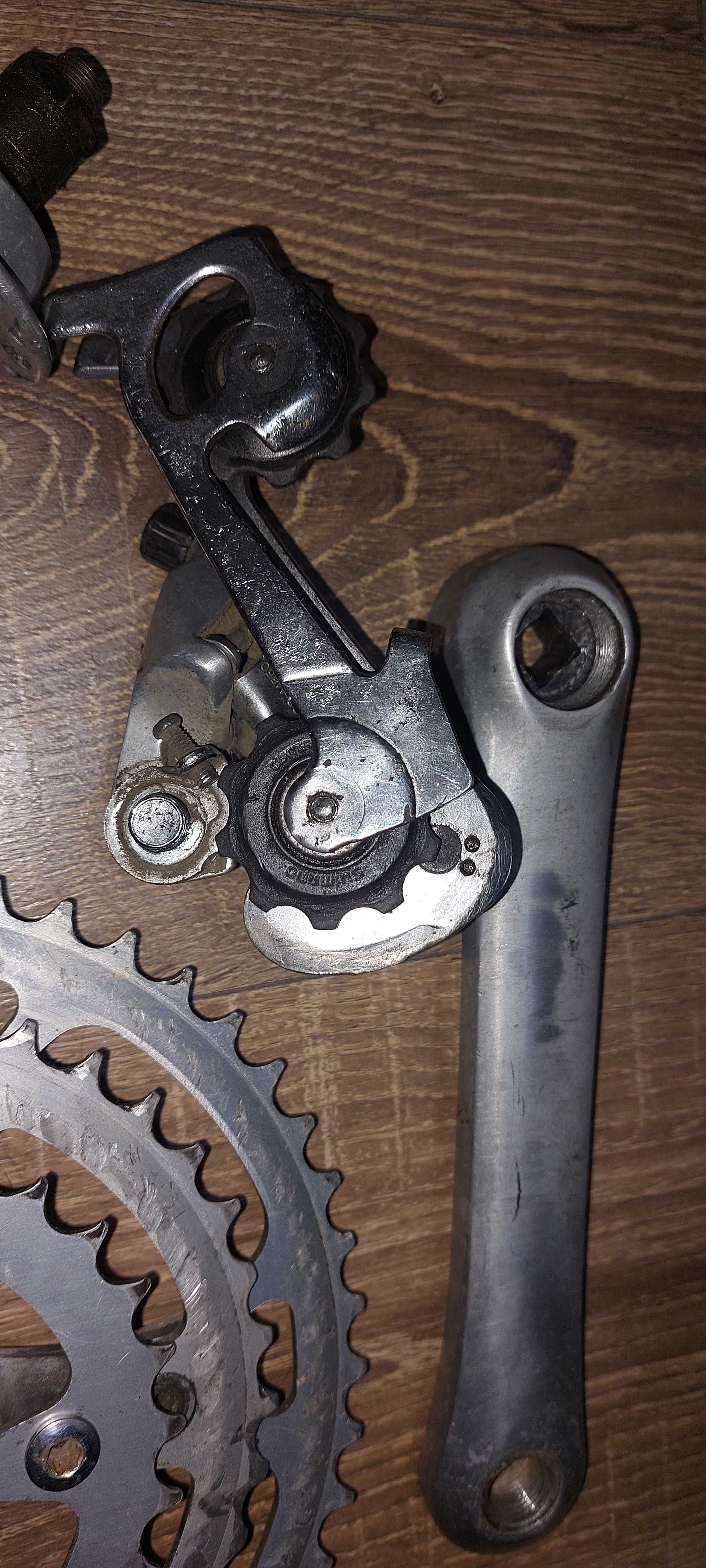 Groupset vintage Shimano Deore LX M550 (angrenaj, butuci, schimbator)
