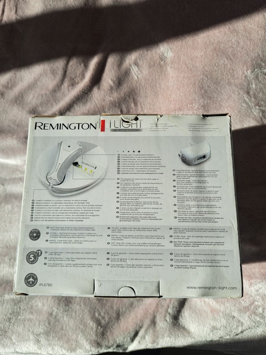 Фотоепилатор IPL Remington IPL6780 i-Light, За тяло и лице - използван