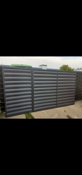 Panouri pentru gard tip jaluzea/ sipca metalica 0.60 mm dublu vopsita