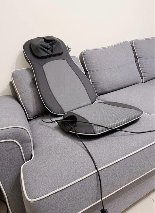 Husa scaun, saltea de masaj shiatsu cu telecomanda