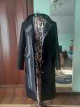 Palton negru,marimea 44-46