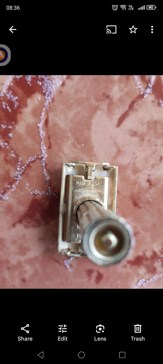 Aparat de ras Gillette Aristocrat Adjustable M3 1967  original În cute