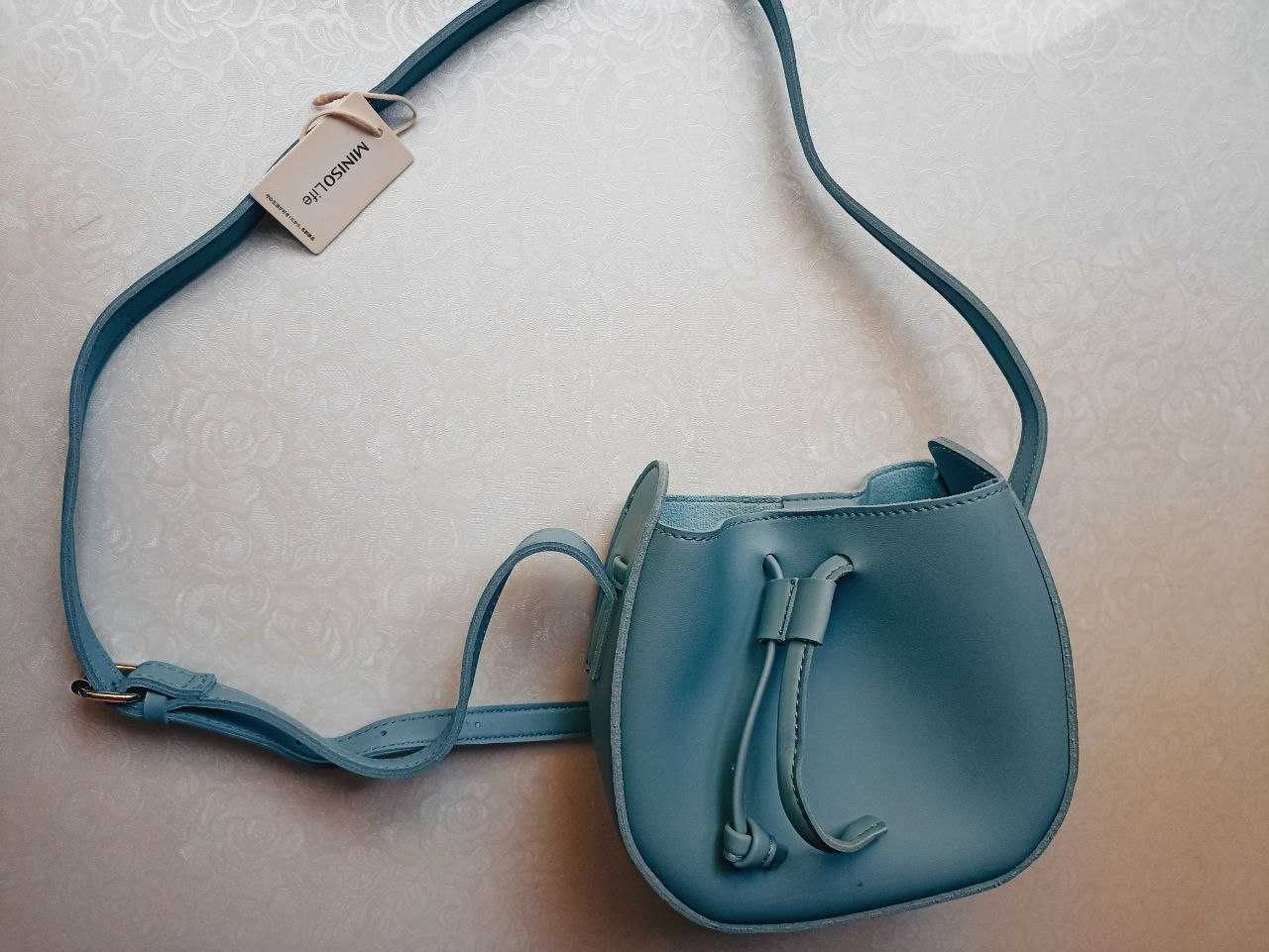 Бренд Miniso, изящная, совершенно новая сумочка из экокожи