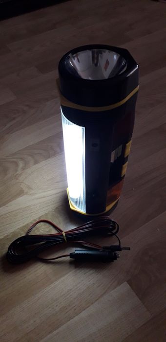 Lanterna lampa fluorescenta semnalizare luminoasa si sonora
