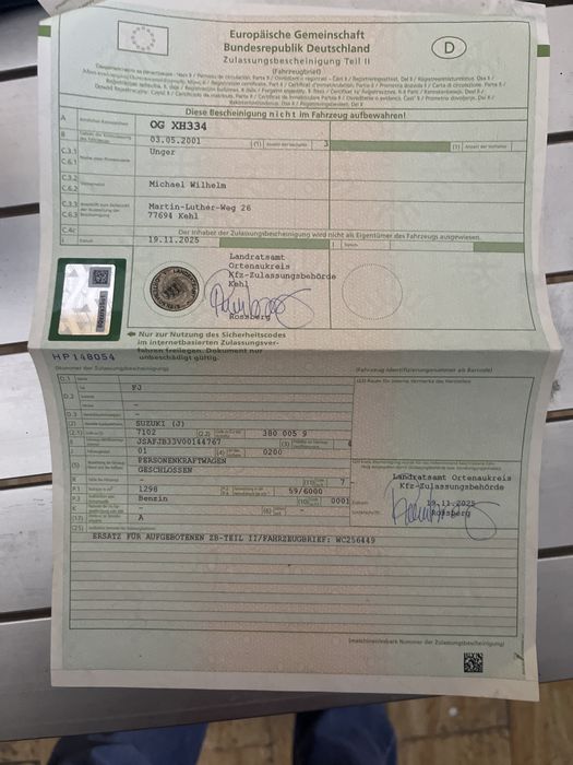 Suzuki Jimny  import Germania