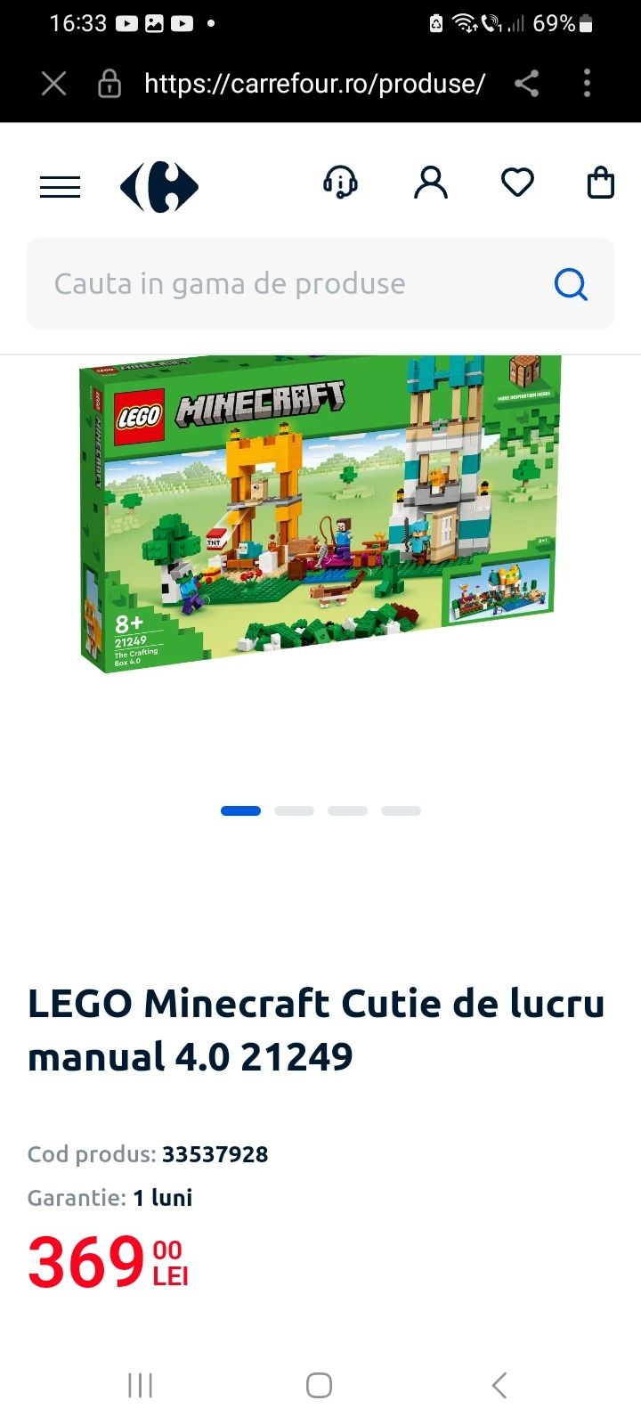 Lego MINECRAFT nou,sigilat pret redus