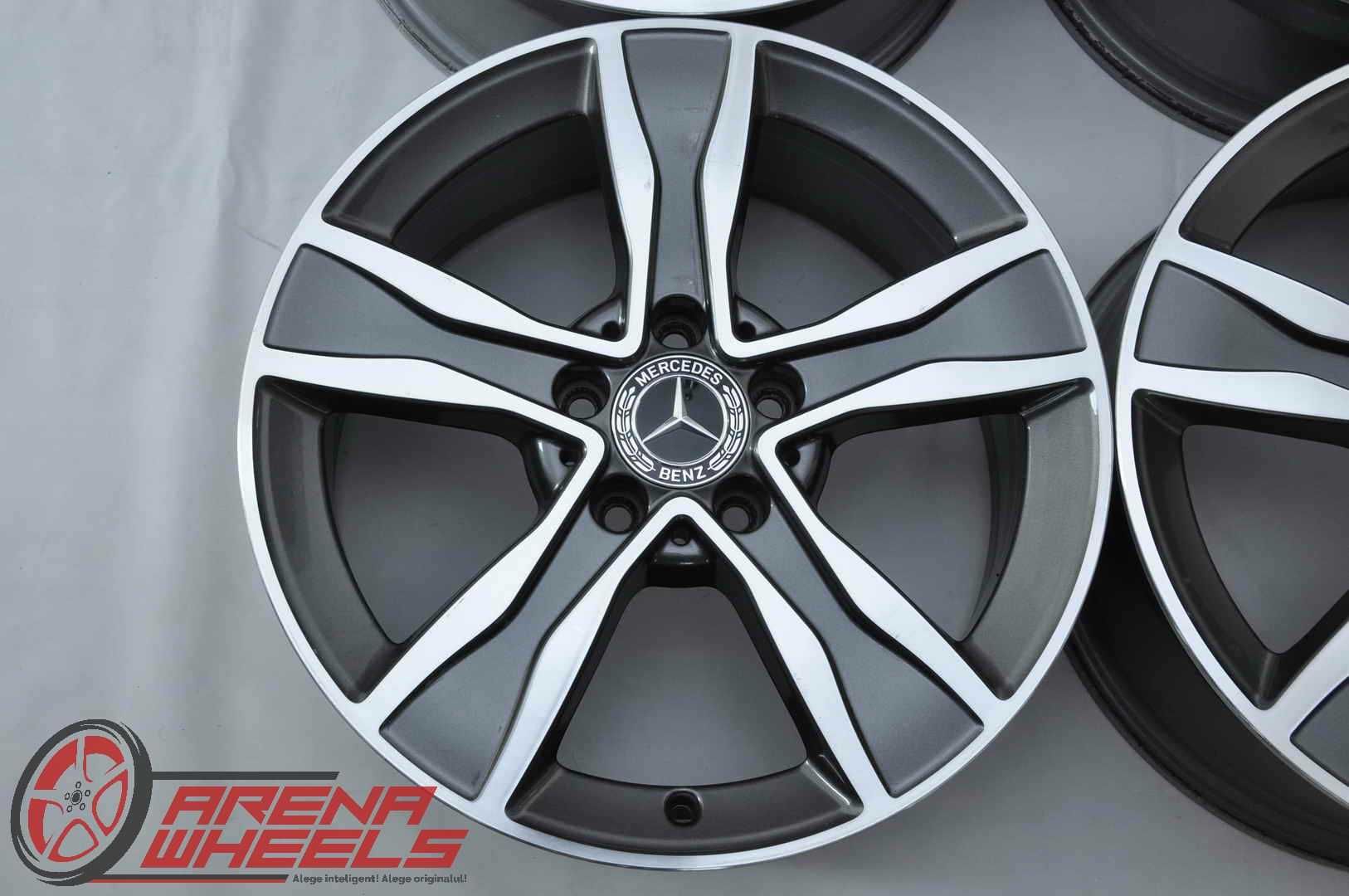 Jante 17 inch Originale Mercedes C-Class W205 S205 R17 ET48.5 Bicolor