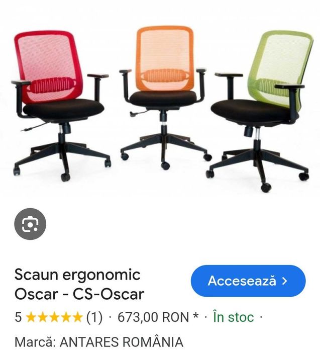 Scaun birou aproape nou