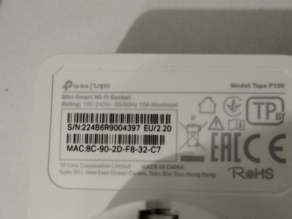 Pachet 2 prize inteligente TP-Link Mini Tapo P100