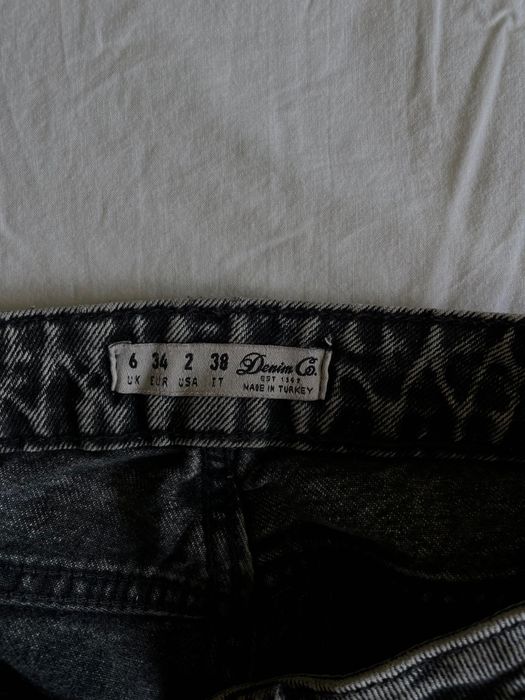 Mom jeans negri/gri.