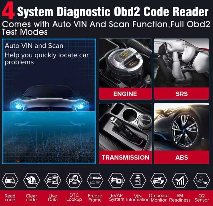 Tester auto Kingbolen S800,autovin,free update,4 sisteme,15 reseturi