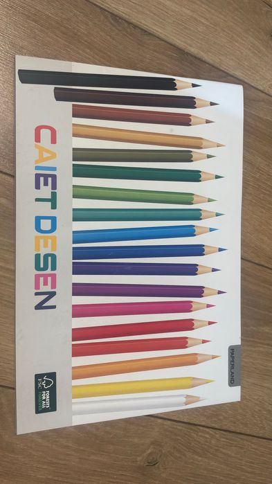 Bloc de desen Paperland A4 – 17 file rămase, folosit, în stare bună