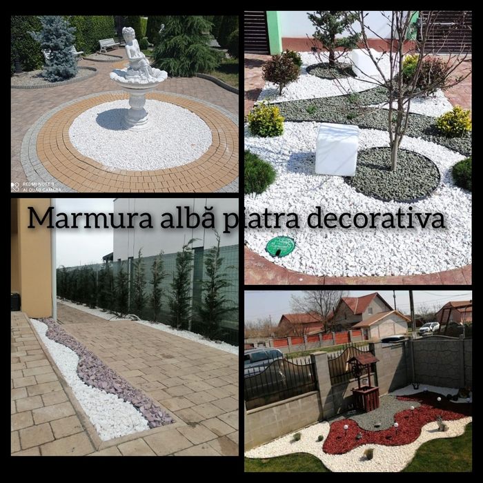 Piatra decorativa marmură decor amenajări curți grădini morminte