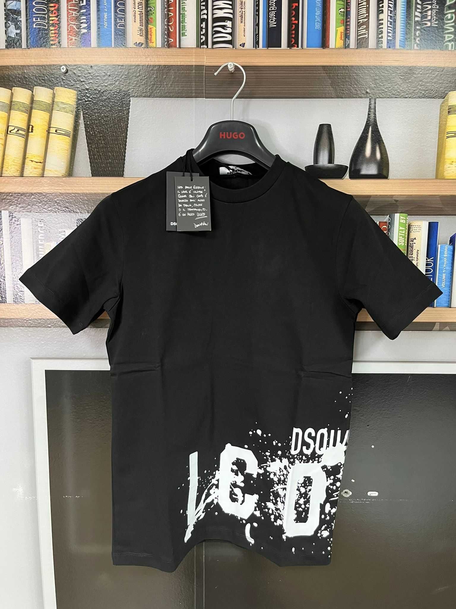 Мъжка oversize тениска Dsquared Splash Icon !!!
