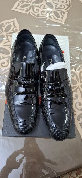 Туфли мужские Турция 100% кожа лакированный 2 раза носили