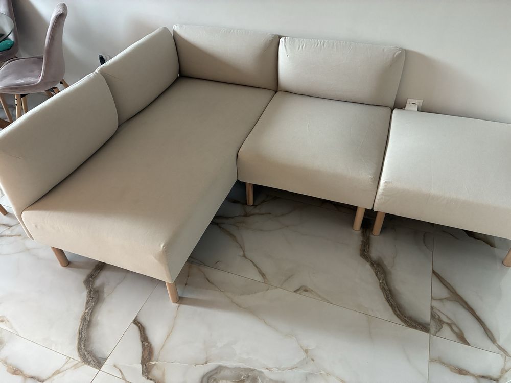 Модулен диван 3-местен с лежанка Lillehem IKEA