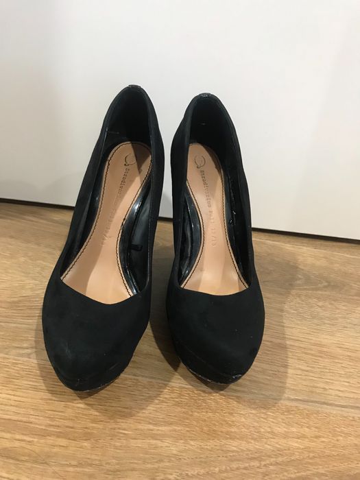 Pantofi cu toc negri, Stradivarius, marimea 39