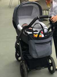 Carucior Peg Perego 3 in 1 Book 51, Indigo Bleumarin + baza ISOFIX