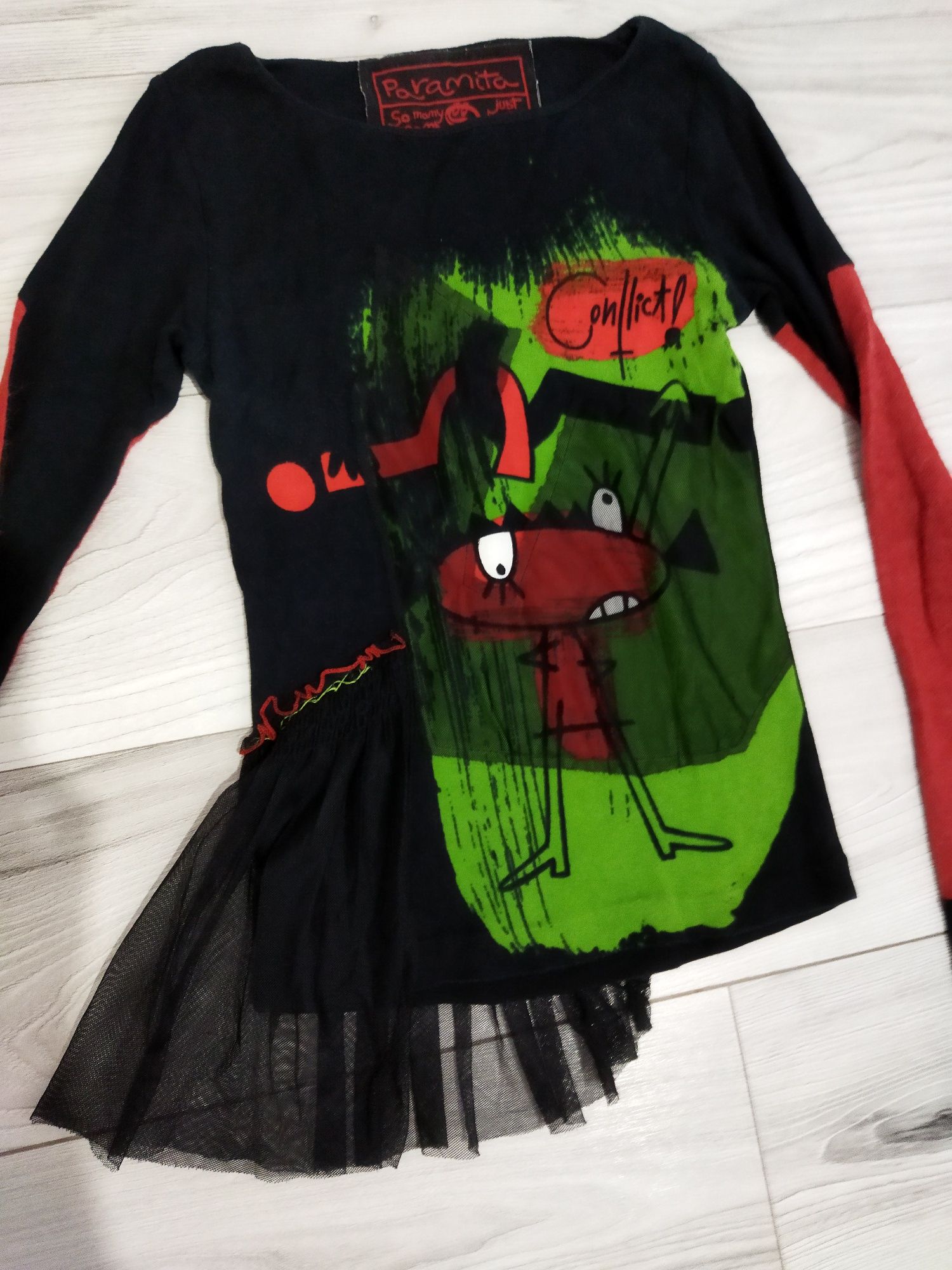 Bluza Punk Rock Goth model deosebit Paramita femei mărimea S