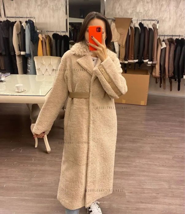 Шуба из натуральной овчины Турция