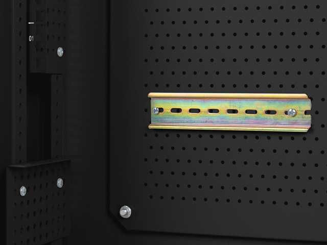 Rack 19" Lanberg 6U+3U/540X200 Profil Redus, Negru (Asamblat)