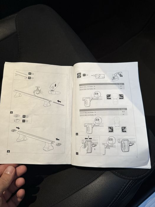 Bare transversale originale Volvo pentru S60 III (19-25) sau S90 17-24