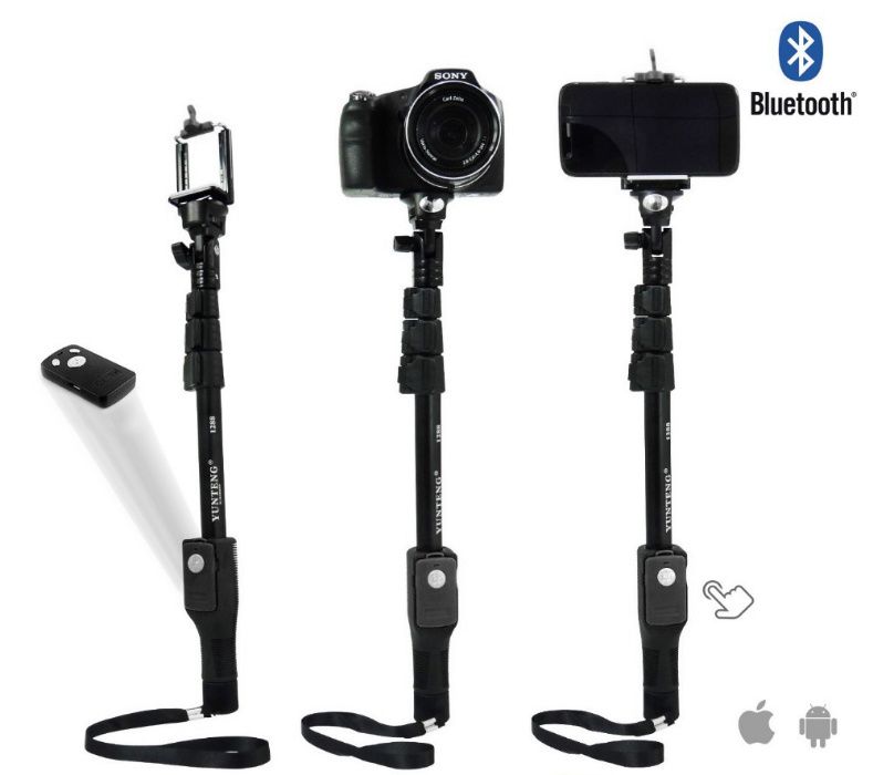 Monopied Vunteng 42-125cm selfie stick telecomanda bluetooth telefon