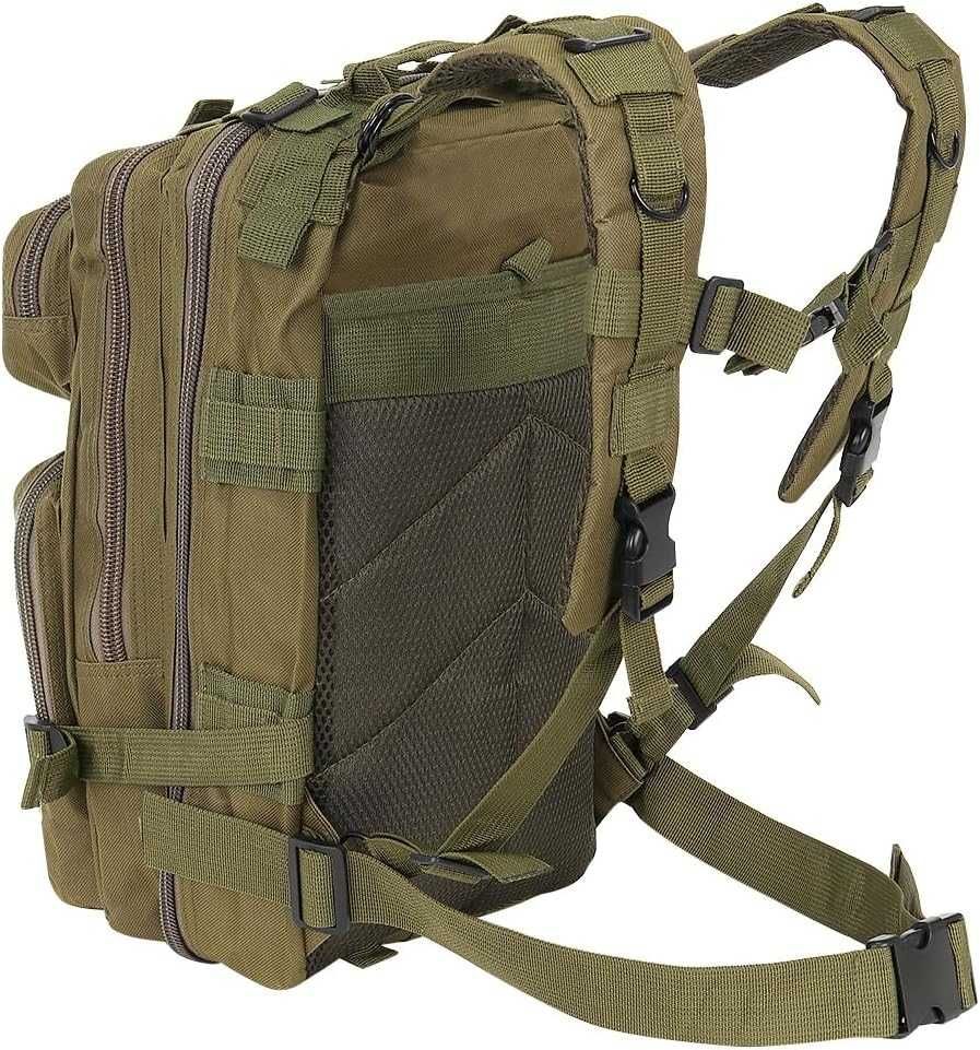 Rucsac militar verde impermeabil 26L cu sistem MOLLE curea lombara