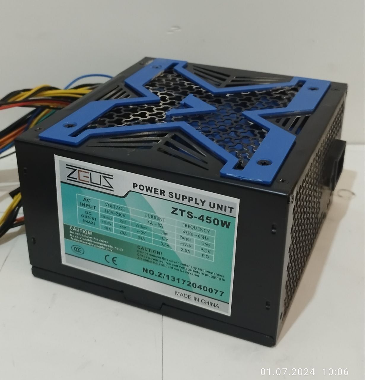 Блок питания Zeus 450w