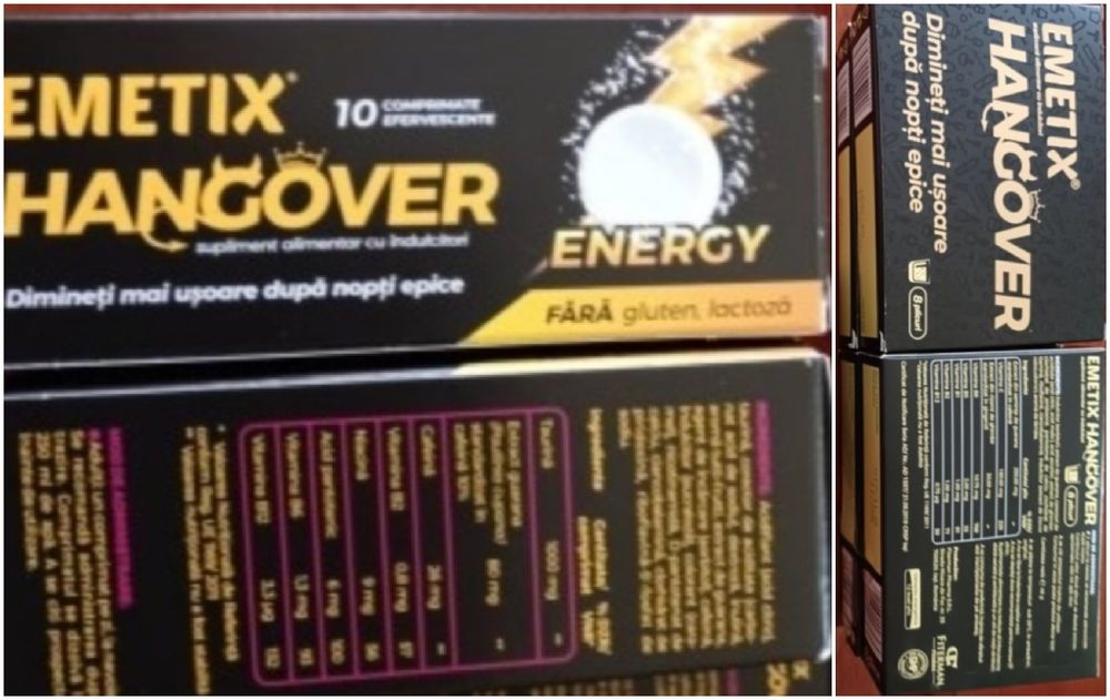 Emetix Hangover pastile și pliculețe