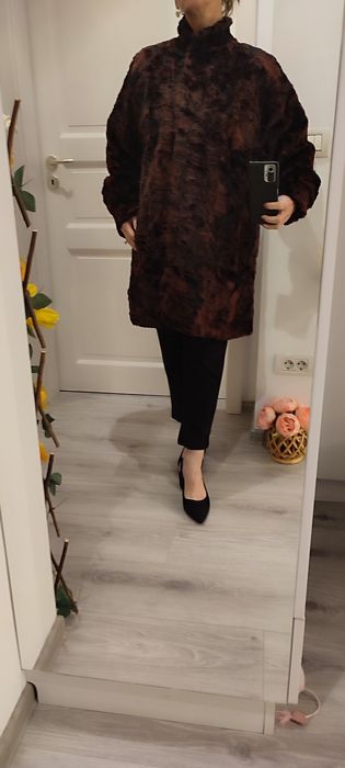 Blanita artificială noua, cu eticheta, trei sferturi, burgund-grena