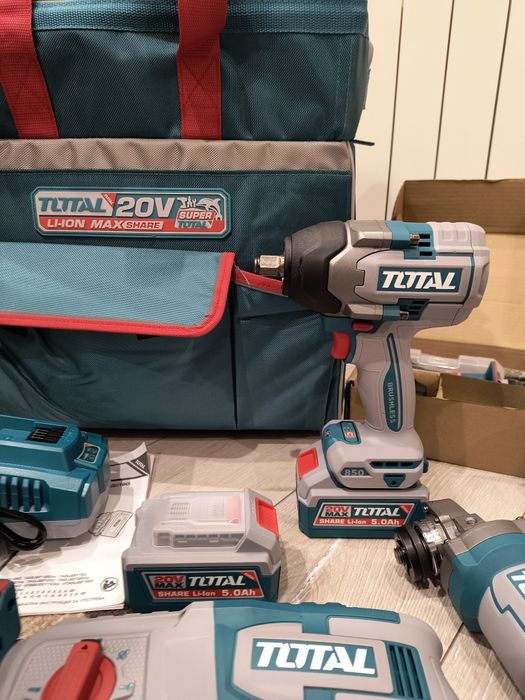 TOTAL 20VКомлект 5бр Акумулаторни Машини