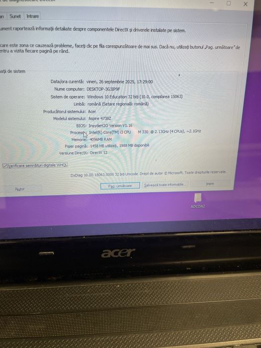 Acer aspire 4738