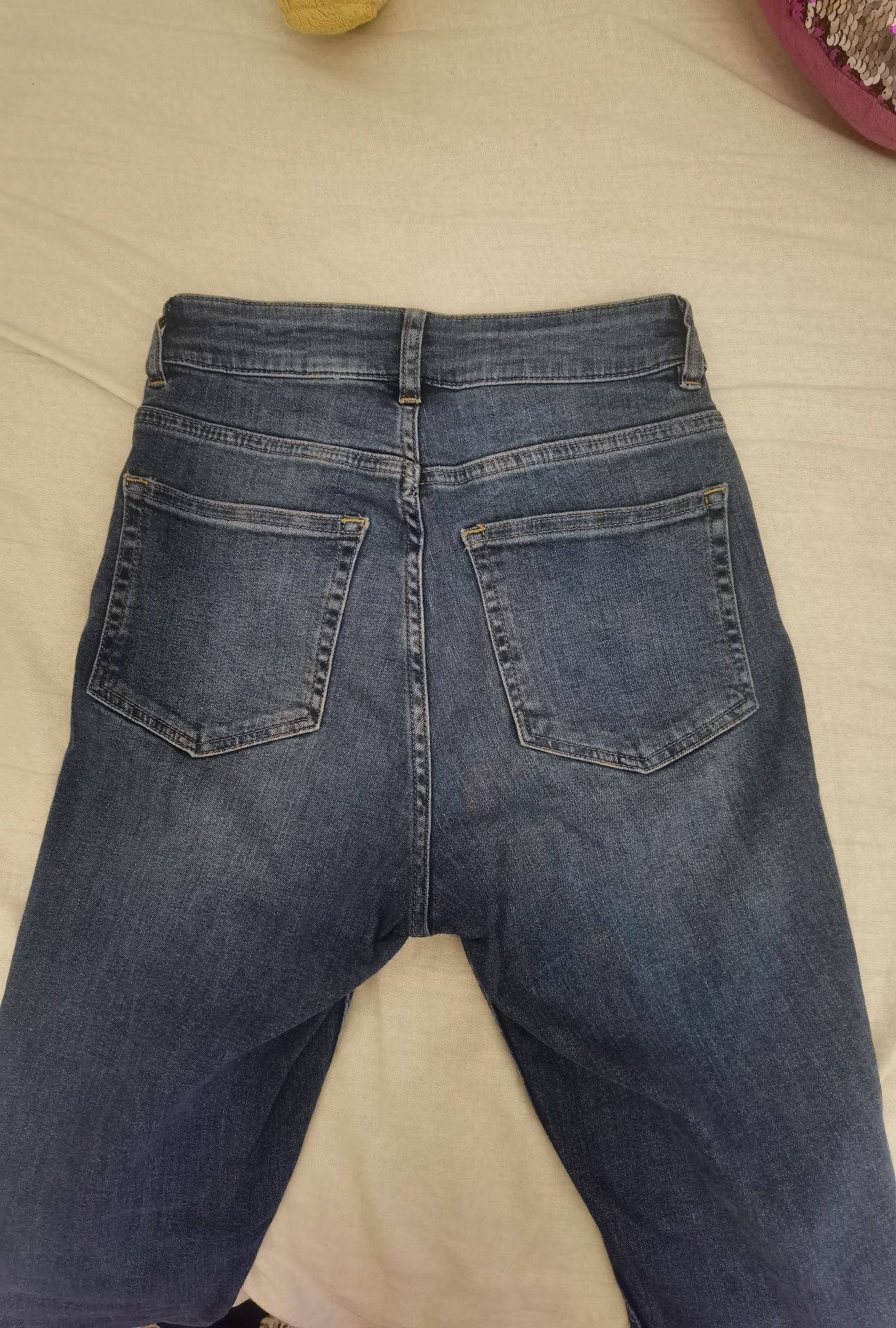 Pantaloni denim,nou nouti, cu talie înaltă, dama, S