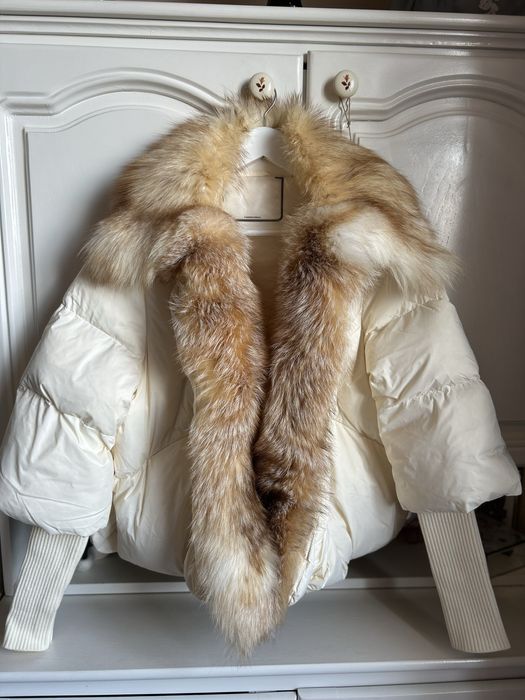 Geaca cu blana naturala, S, noua