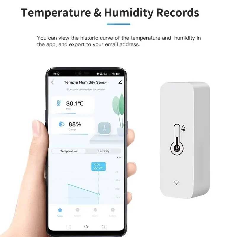 Термометър и влагометър с Bluetooth