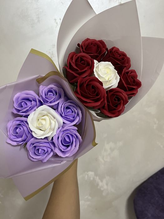 Buchet de 7 trandafiri din sapun