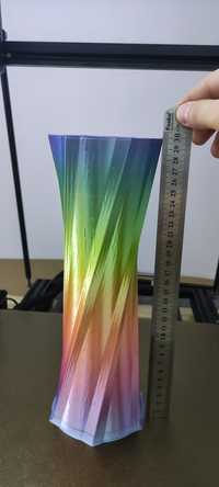 Ваза для цветов (PLA Silk цвет Rainbow) - продано, печать на заказ