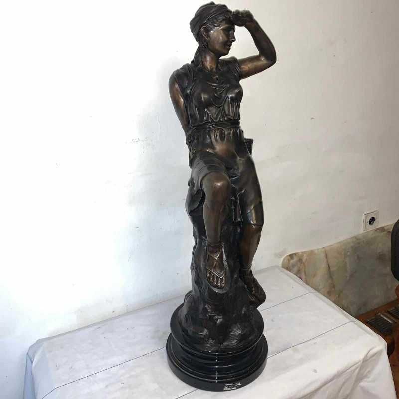 Statuie bronz semnat de H. Francois Moreau