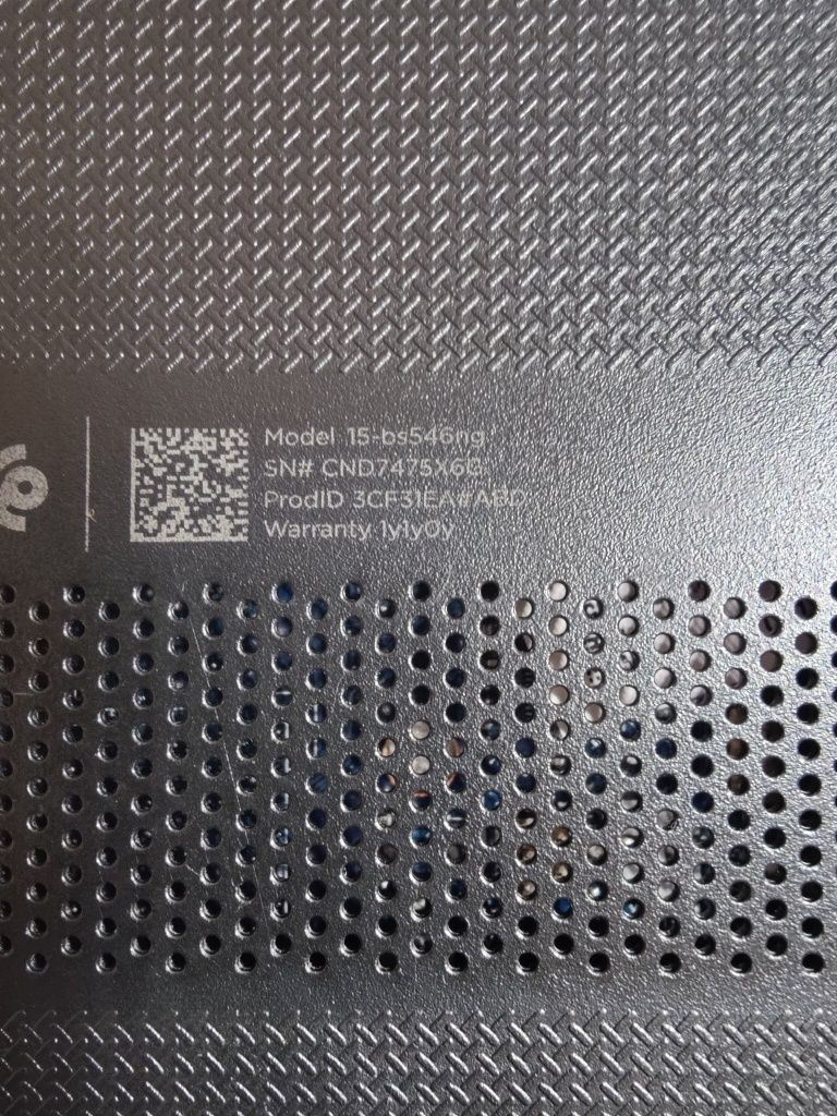 Laptop HP i3 6006u