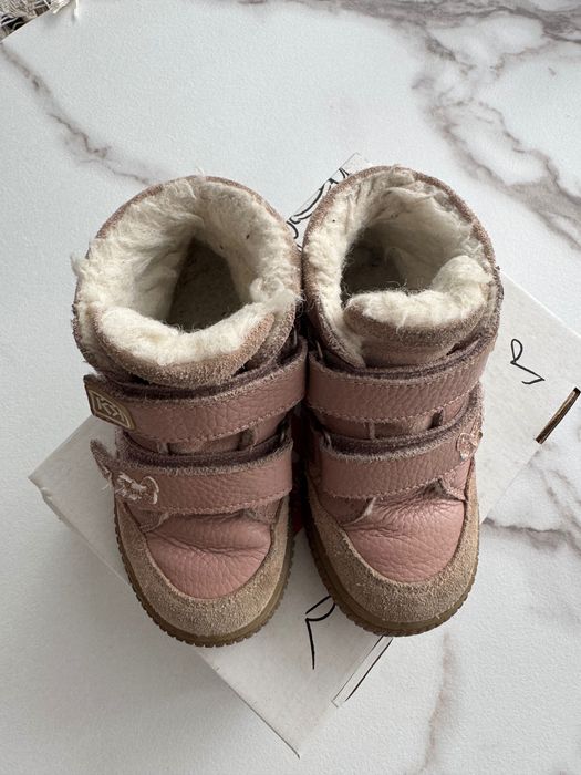 Детски зимни боти за момиче от естественна кожа 26