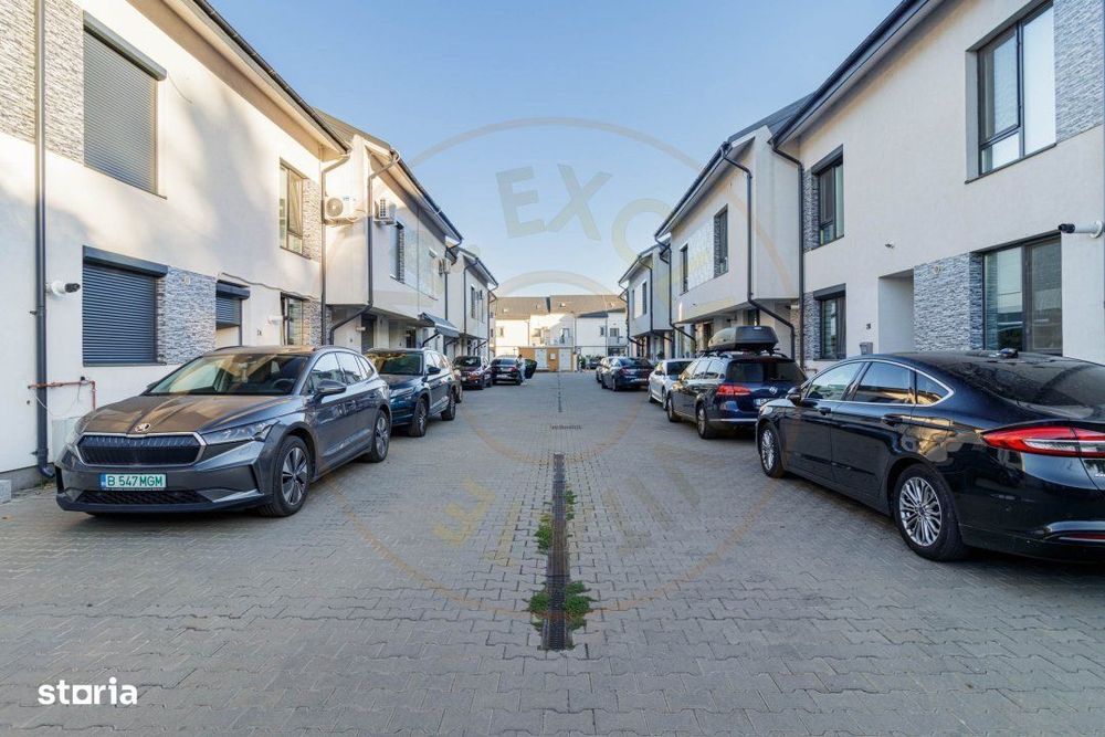 Straulesti - Duplex modern de inchiriat curte privata, loc de parcare