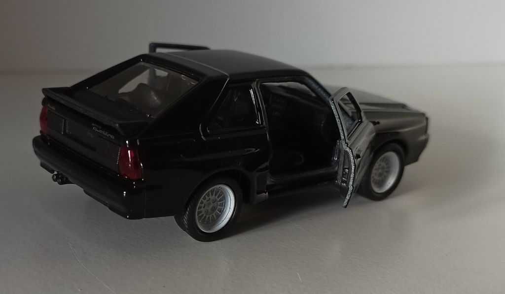 Macheta Audi Sport Quattro 1984 negru - Welly 1/36