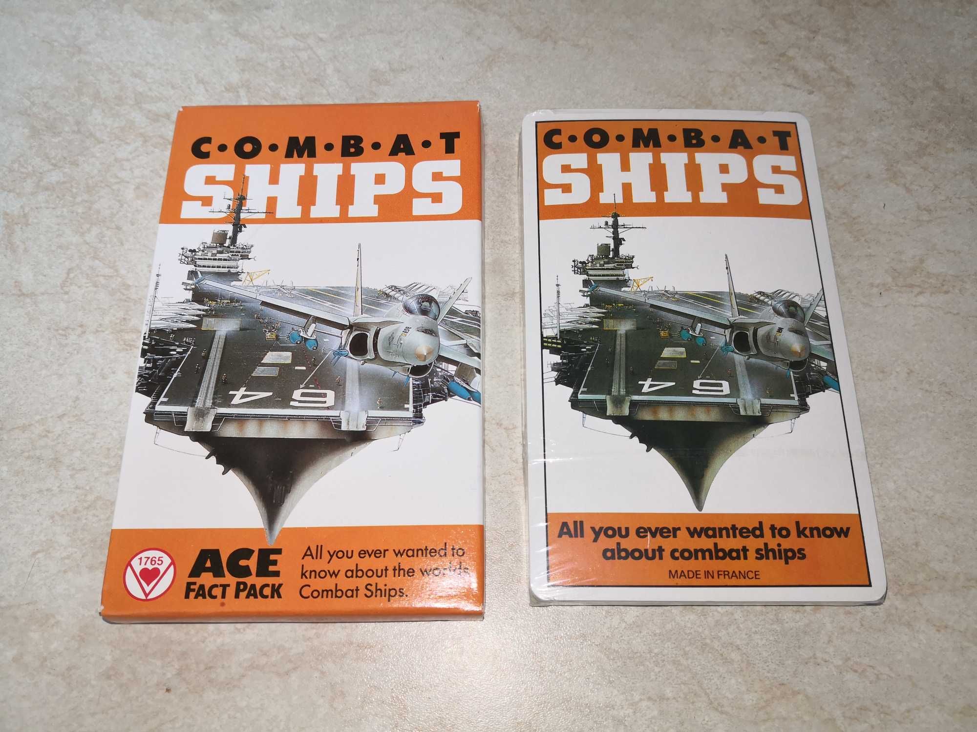 Carti de joc cu Nave de lupta nou sigilat / Combat Ships Ace Fact Pack