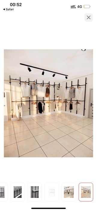 Продам рейлы для магазина одежды