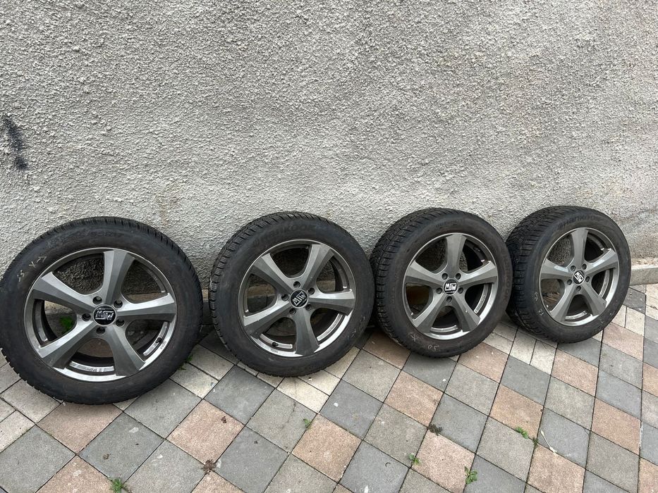 Set 4 jante pe 17 5x112 mercedes, audi, vw, seat, skoda cu 205/55/17
