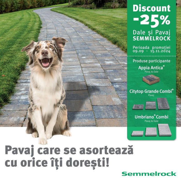 Pavaj si borduri premium Semmelrock ELIS PETRA